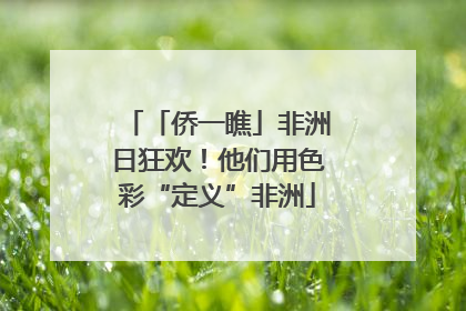 「侨一瞧」非洲日狂欢！他们用色彩“定义”非洲