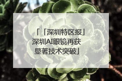 「深圳特区报」深圳AI眼镜再获显著技术突破