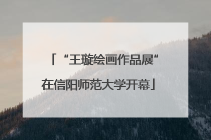 “王璇绘画作品展”在信阳师范大学开幕
