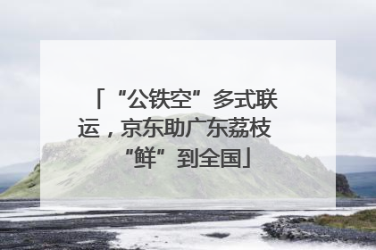 “公铁空”多式联运，京东助广东荔枝“鲜”到全国