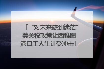 “对未来感到迷茫” 美关税政策让西雅图港口工人生计受冲击
