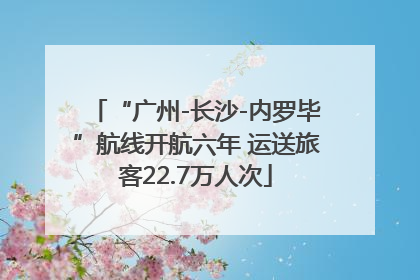 “广州-长沙-内罗毕”航线开航六年 运送旅客22.7万人次
