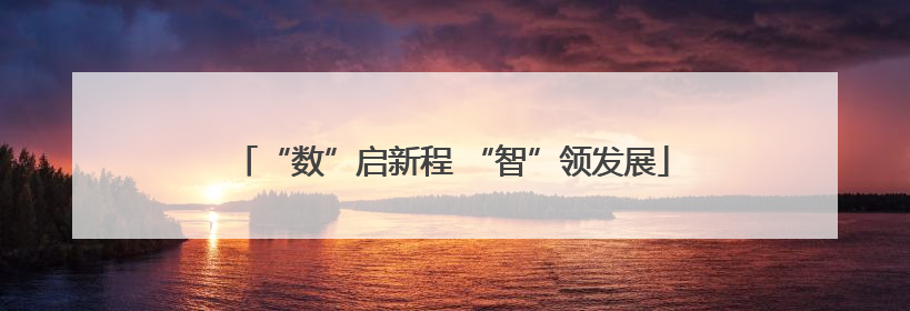 “数”启新程 “智”领发展
