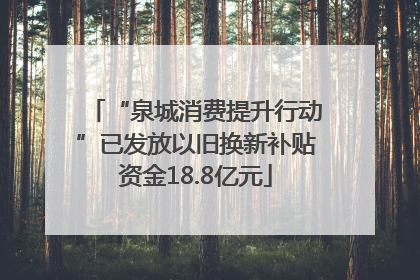 “泉城消费提升行动”已发放以旧换新补贴资金18.8亿元