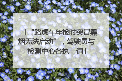 “路虎车年检时突冒黑烟无法启动”，驾驶员与检测中心各执一词