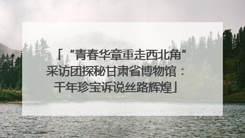 “青春华章重走西北角”采访团探秘甘肃省博物馆：千年珍宝诉说丝路辉煌