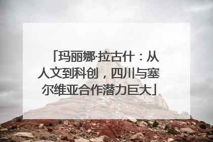 玛丽娜·拉古什：从人文到科创，四川与塞尔维亚合作潜力巨大