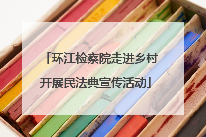 环江检察院走进乡村开展民法典宣传活动