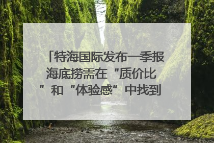 特海国际发布一季报 海底捞需在“质价比”和“体验感”中找到平衡｜新经济观察