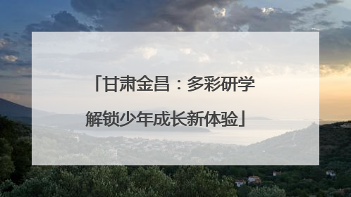 甘肃金昌：多彩研学解锁少年成长新体验