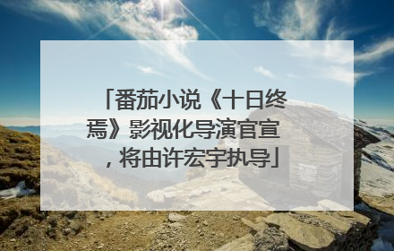 番茄小说《十日终焉》影视化导演官宣，将由许宏宇执导