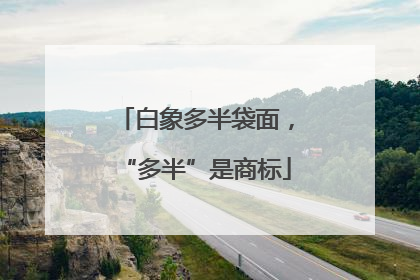 白象多半袋面，“多半”是商标