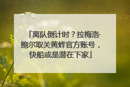 离队倒计时？拉梅洛·鲍尔取关黄蜂官方账号，快船或是潜在下家