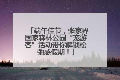 端午佳节，张家界国家森林公园“宠游客”活动带你解锁松弛感假期！