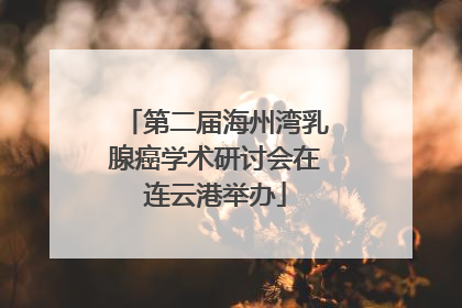 第二届海州湾乳腺癌学术研讨会在连云港举办