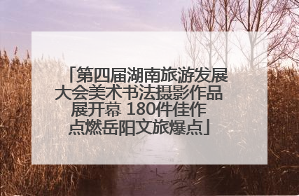 第四届湖南旅游发展大会美术书法摄影作品展开幕 180件佳作点燃岳阳文旅爆点