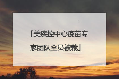 美疾控中心疫苗专家团队全员被裁