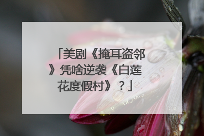 美剧《掩耳盗邻》凭啥逆袭《白莲花度假村》？