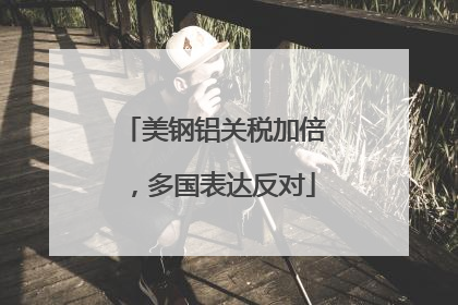 美钢铝关税加倍，多国表达反对