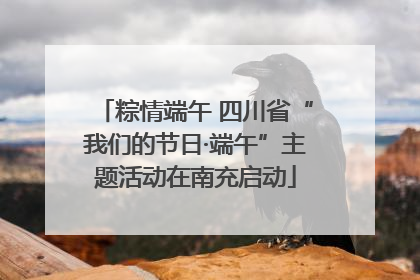 粽情端午 四川省“我们的节日·端午”主题活动在南充启动
