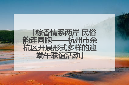 粽香情系两岸 民俗韵连同胞——杭州市余杭区开展形式多样的迎端午联谊活动