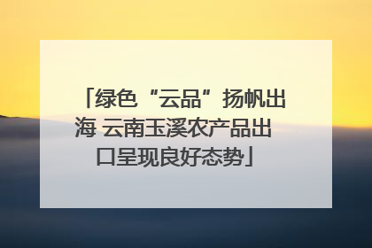 绿色“云品”扬帆出海 云南玉溪农产品出口呈现良好态势
