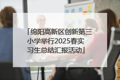 绵阳高新区创新第三小学举行2025春实习生总结汇报活动