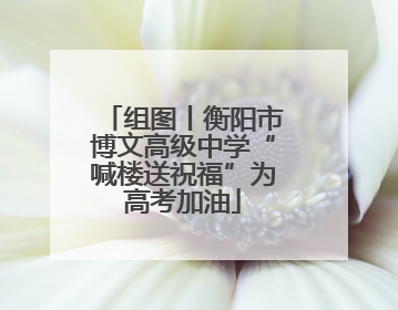 组图丨衡阳市博文高级中学“喊楼送祝福”为高考加油