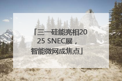 三一硅能亮相2025 SNEC展，智能微网成焦点