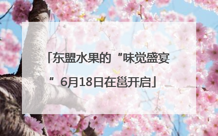 东盟水果的“味觉盛宴”6月18日在邕开启