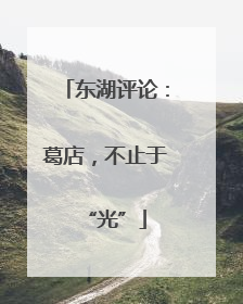 东湖评论：葛店，不止于“光”