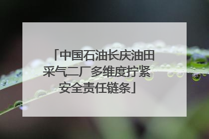 中国石油长庆油田采气二厂多维度拧紧安全责任链条