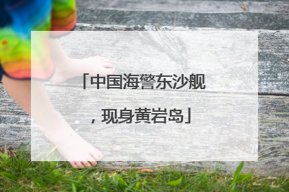 中国海警东沙舰，现身黄岩岛