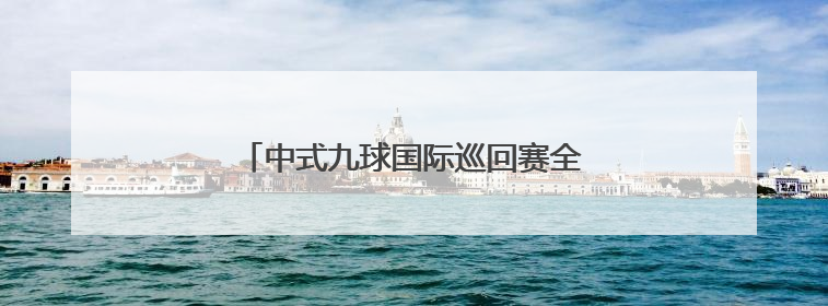中式九球国际巡回赛全球总决赛：楚秉杰夺冠
