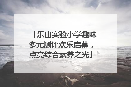 乐山实验小学趣味多元测评欢乐启幕，点亮综合素养之光