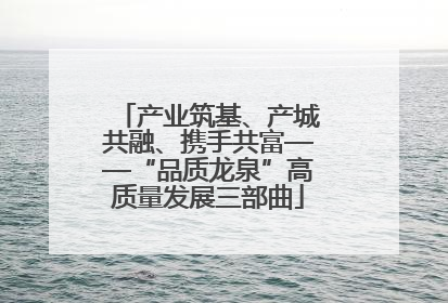 产业筑基、产城共融、携手共富——“品质龙泉”高质量发展三部曲
