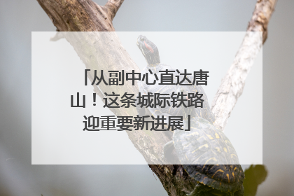 从副中心直达唐山！这条城际铁路迎重要新进展