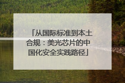 从国际标准到本土合规：美光芯片的中国化安全实践路径
