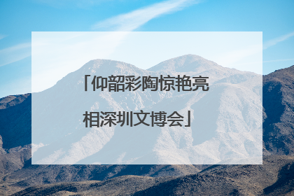 仰韶彩陶惊艳亮相深圳文博会