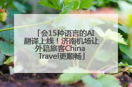 会15种语言的AI翻译上线！济南机场让外籍旅客China Travel更顺畅
