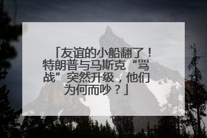 友谊的小船翻了！特朗普与马斯克“骂战”突然升级，他们为何而吵？