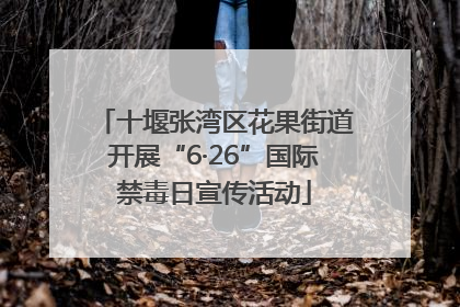 十堰张湾区花果街道开展“6·26”国际禁毒日宣传活动