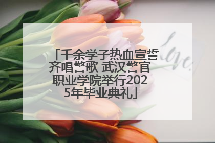千余学子热血宣誓齐唱警歌 武汉警官职业学院举行2025年毕业典礼