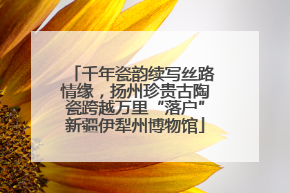 千年瓷韵续写丝路情缘，扬州珍贵古陶瓷跨越万里“落户”新疆伊犁州博物馆