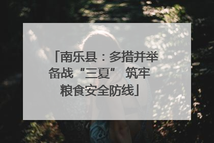 南乐县：多措并举备战“三夏” 筑牢粮食安全防线