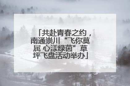 共赴青春之约，南通崇川“飞你莫属 心漾绿茵”草坪飞盘活动举办