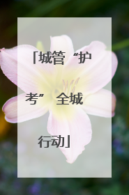 城管“护考” 全城行动