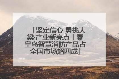 坚定信心 勇挑大梁·产业新亮点丨秦皇岛智慧消防产品占全国市场超四成
