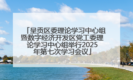 呈贡区委理论学习中心组暨数字经济开发区党工委理论学习中心组举行2025年第七次学习会议