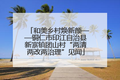和美乡村焕新颜——铜仁市印江自治县新寨镇团山村“两清两改两治理”见闻